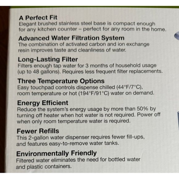 Cuisinart CleanWater 2-Gallon Countertop Filtration System WCH-1500 - Picture 5 of 10